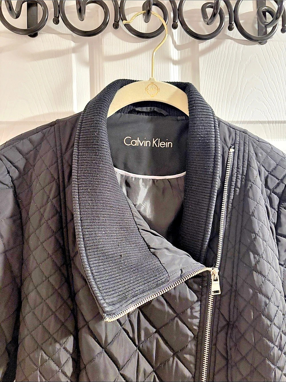 Calvin Klein Black Quilted Jacket - Picture 2 of 4